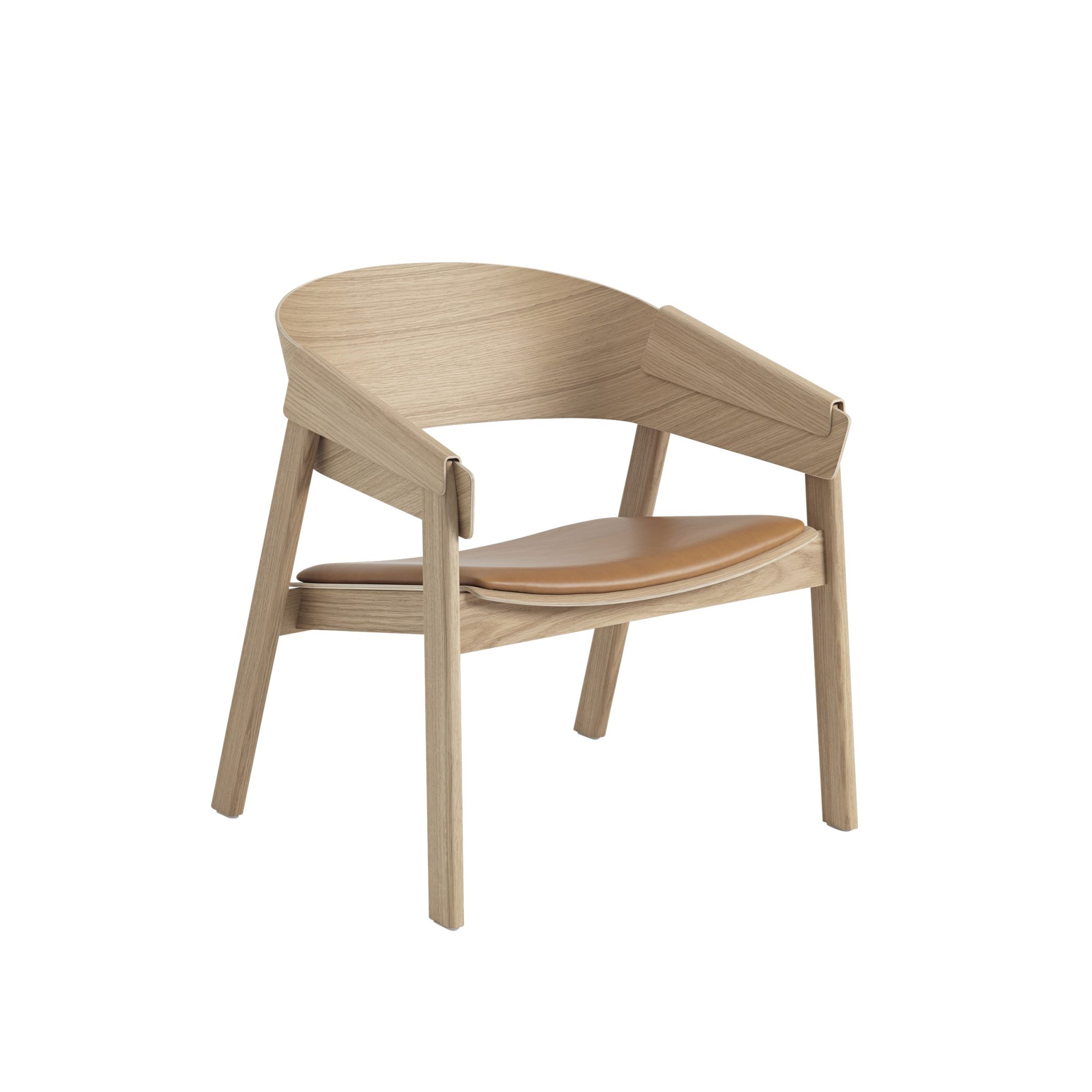 Cover Lounge Chair Refine Leather Cognac/Oak