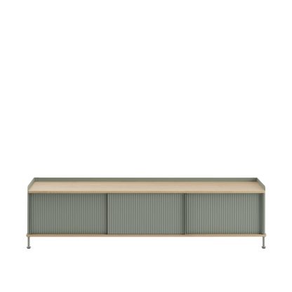 Muuto, Enfold Sideboard, Oiled Oak/Dusty Green, 73 x 17.7", H: 18.9"