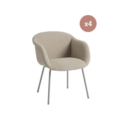 Muuto, Fiber Soft Armchair, Ecriture 240/Grey