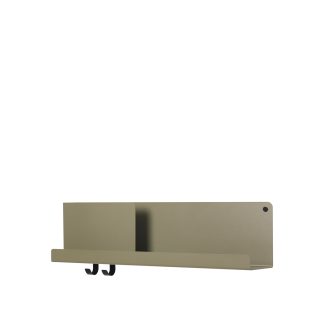 Muuto, Folded Shelf, Olive, 24.75 x 6.5"