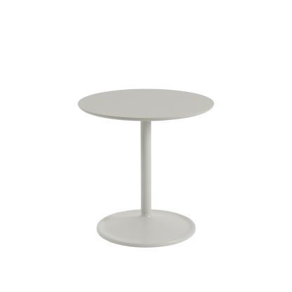 Muuto, Soft Side Table, Grey Linoleum/Grey, D: 18.9", H: 18.9"