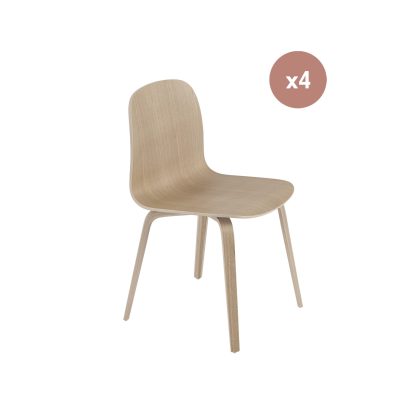 Muuto, Visu Chair, Wood Base, Oak/Oak