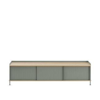 Muuto, Enfold Sideboard, Oiled Oak/Dusty Green, 186 x 45 cm, H: 48 cm