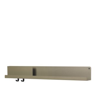 Muuto, Folded Shelf, Olive, 96 x 13 cm