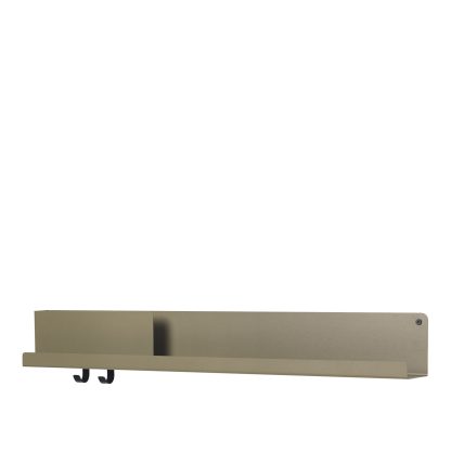Muuto, Folded Shelf, Olive, 96 x 13 cm