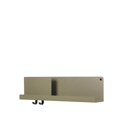 Muuto, Folded Shelf, Olive, 63 x 16.5 cm