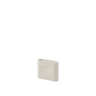 Muuto, Ridge Vase, Off-White, 16.5 cm