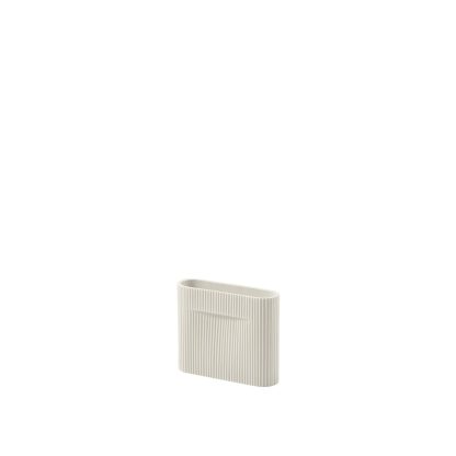 Muuto, Ridge Vase, Off-White, 16.5 cm
