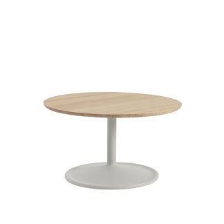 Muuto, Soft Coffee Table, Solid Oak/Grey, D: 75 cm, H: 42 cm