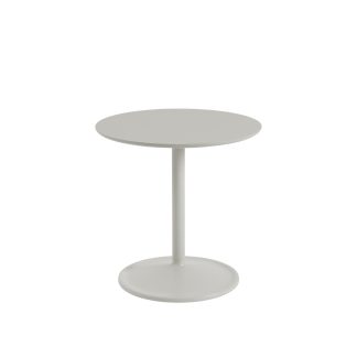 Muuto, Soft Side Table, Grey Linoleum/Grey, D: 48 cm, H: 48 cm
